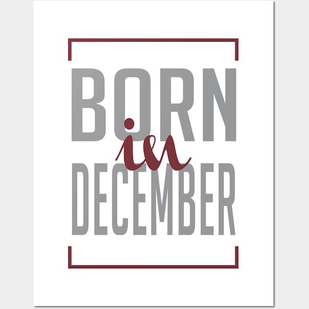 Born in December Wall Art by C_ceconello